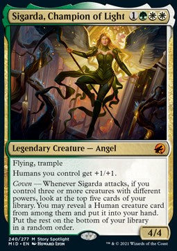 Sigarda, Champion of Light - Innistrad: Midnight Hunt (Mythic) [MID-240]