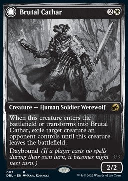 Brutal Cathar // Moonrage Brute - Innistrad: Double Feature (Rare) [DBL-7]