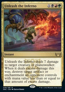 Unleash the Inferno - Streets of New Capenna (Rare) [SNC-229]