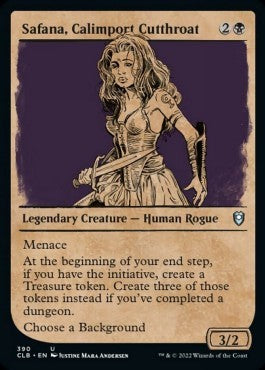 Safana, Calimport Cutthroat (V.2) - Commander Legends: Battle for Baldur's Gate: Extras (Uncommon) [XCLB-390]