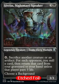 Sivriss, Nightmare Speaker (V.1) - Commander Legends: Battle for Baldur's Gate: Extras (Uncommon) [XCLB-500]