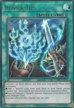 Runick Tip (V.1 - Ultra Rare) - Tactical Masters (Ultra Rare) [TAMA-029]