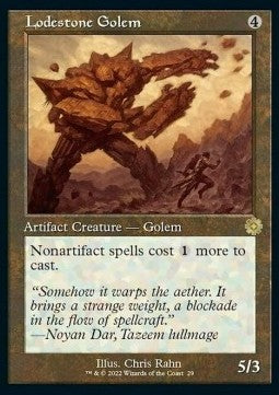 Lodestone Golem (V.1) - Retro Frame Artifacts (Rare) [BRR-29]