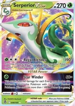 Serperior VSTAR - Silver Tempest (Ultra Rare) [SIT-008]