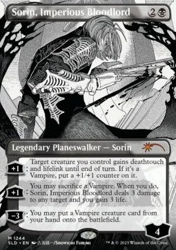 Sorin, Imperious Bloodlord - Secret Lair Drop: WPN Exclusive: More Borderless Planeswalkers (Mythic) [SLDWPNM-1244]