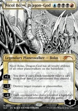 Nicol Bolas, Dragon-God - Secret Lair Drop: WPN Exclusive: More Borderless Planeswalkers (Mythic) [SLDWPNM-1246]