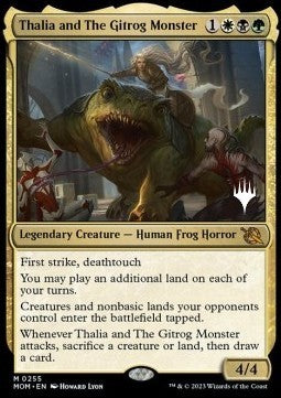 Thalia and The Gitrog Monster (V.2) - March of the Machine: Promos (Mythic) [PMOM-255]