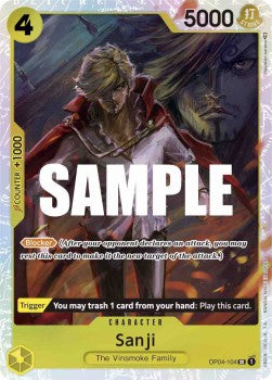 Sanji (OP04-104) (V.1) - Kingdoms of Intrigue (Super Rare) [OP04-104]