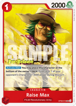Raise Max (OP06-016) - Promos: Wings of the Captain (Uncommon) [OP06P-016]