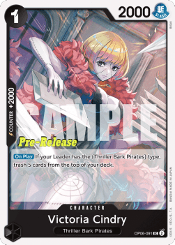 Victoria Cindry (OP06-091) - Promos: Wings of the Captain (Uncommon) [OP06P-091]