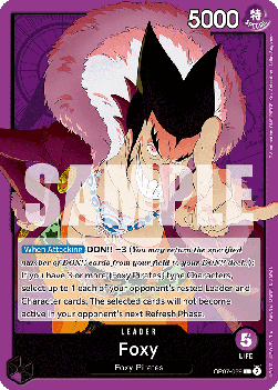 Foxy (OP07-059) (V.1) - 500 Years into the Future (Leader) [OP07-059]