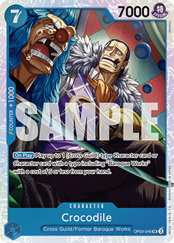 Crocodile (OP09-046) (V.1) - Emperors in the New World (Super Rare) [OP09-046]