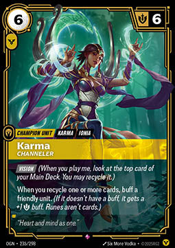 Karma, Channeler - Origins (Rare) [OGN-235]