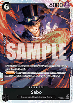 Sabo (PRB02-014) (V.1) - The Best Vol.2 (Super Rare) [PRB02-014]