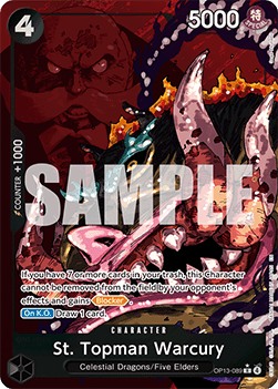 St. Topman Warcury (OP13-089) (V.2) - Carrying on his Will (Alternate Art) [OP13-089]