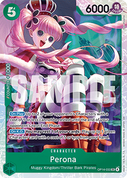 Perona (OP14-033) (V.1) - The Azure Sea's Seven (Super Rare) [OP14-033]