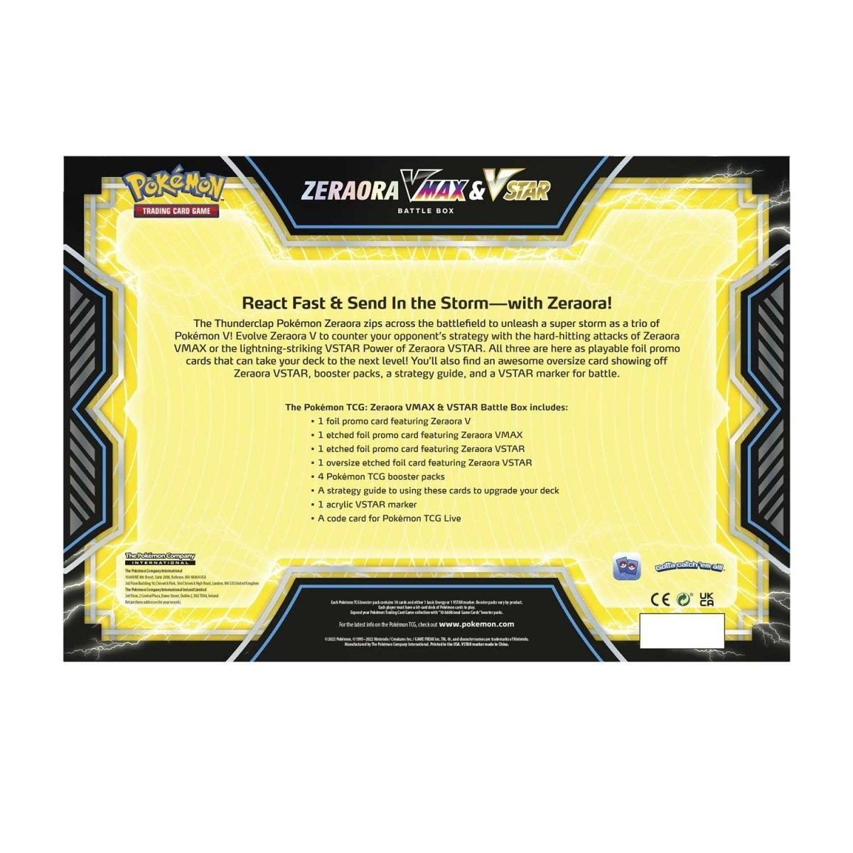 Zeraora Vmax &Vstar Battle Box